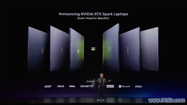 目下，PC 产业的半壁山河都加入了 RTX 声势｜图片来源：英伟达 GTC 直播