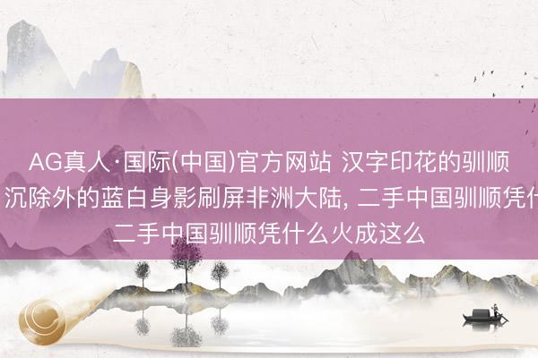 AG真人·国际(中国)官方网站 汉字印花的驯顺成街头潮牌， 沉除外的蓝白身影刷屏非洲大陆， 二手中国驯顺凭什么火成这么